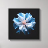 Blaue Blume Leinwanddruck (Vorderseite)