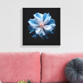 Blaue Blume Leinwanddruck (Insitu (Wohnzimmer))