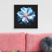 Blaue Blume Leinwanddruck (Insitu (Wohnzimmer))