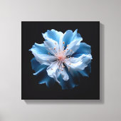 Blaue Blume Leinwanddruck (Vorderseite)