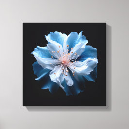 Blaue Blume Leinwanddruck