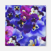 Blaue Blume Magnet (Vorne)