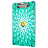 Blaue Blume Mandala-68566 Klemmbrett (Links)