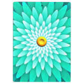 Blaue Blume Mandala-68566 Klemmbrett (Rückseite)