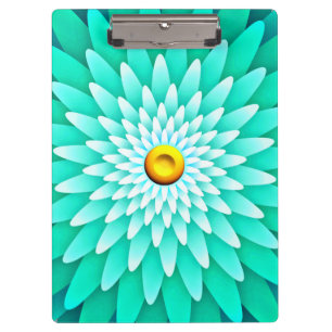 Blaue Blume Mandala-68566 Klemmbrett