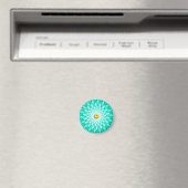 Blaue Blume Mandala-68566 Magnet (In Situ (Geschirrspüler))