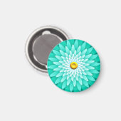 Blaue Blume Mandala-68566 Magnet (Vorderseite/Rückseite)