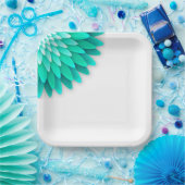 Blaue Blume Mandala-68566 Pappteller (Party)