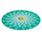 Blaue Blume Mandala-68566 Schneidebrett (Ecke)