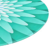 Blaue Blume Mandala-68566 Schneidebrett (Ecke)