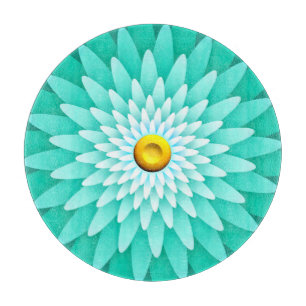 Blaue Blume Mandala-68566 Schneidebrett
