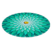 Blaue Blume Mandala-68566 Schneidebrett (Ecke)