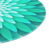 Blaue Blume Mandala-68566 Schneidebrett (Ecke)