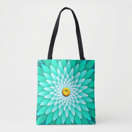 Blaue Blume Mandala-68566 Tasche (Vorderseite)