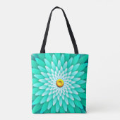 Blaue Blume Mandala-68566 Tasche (Rückseite)