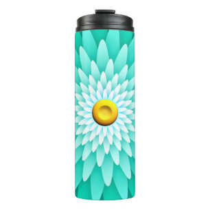 Blaue Blume Mandala-68566 Thermosbecher