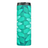 Blaue Blume Mandala-68566 Thermosbecher (Rückseite)