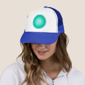 Blaue Blume Mandala-68566 Truckerkappe (Beispiel)