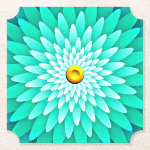 Blaue Blume Mandala-68566 Untersetzer