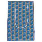 Blaue Blume Mittlere Geschenktüte (Rückseite)