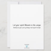 Blaue Blume | Moderne Pixel | Blütenstand (Rückseite)