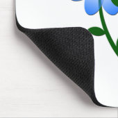 Blaue Blume Mousepad (Ecke)