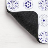 Blaue Blume Mousepad (Ecke)