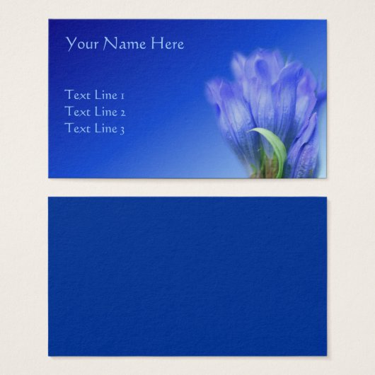 Blaue Blume Natur (Vorne & Hinten)