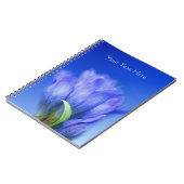 Blaue Blume Natur Notizblock (Linke Seite)