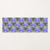 Blaue Blume Naturmuster Yogamatte (Vorderseite (Horizontal))