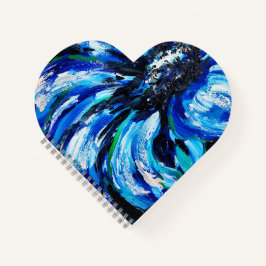 Blaue Blume Notizblock