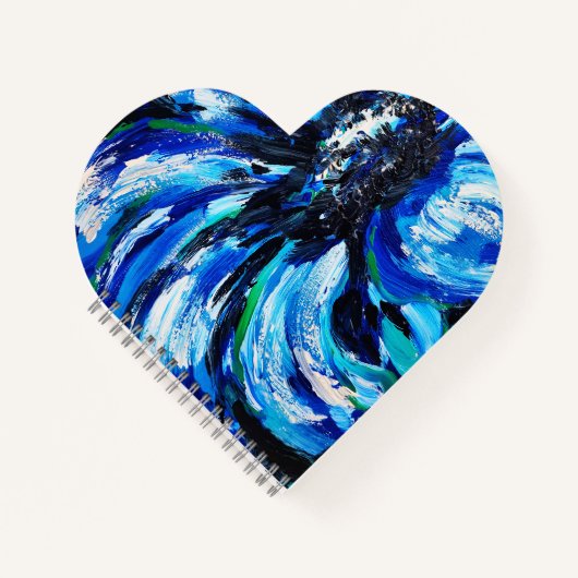 Blaue Blume Notizblock (Vorderseite)