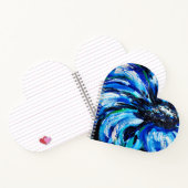 Blaue Blume Notizblock (Innenseite)