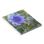 Blaue Blume Notizblock (angewinkelt)