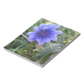 Blaue Blume Notizblock (Rotiert)