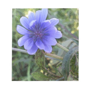 Blaue Blume Notizblock