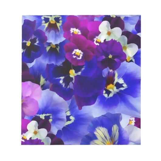 Blaue Blume Notizblock (Vorderseite)