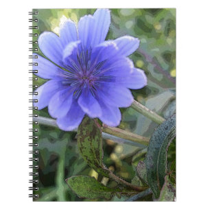 Blaue Blume Notizblock