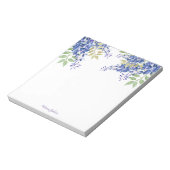 Blaue Blume Notizblock (Rotiert)