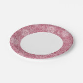 Blaue Blume Pappteller (Schrägansicht)