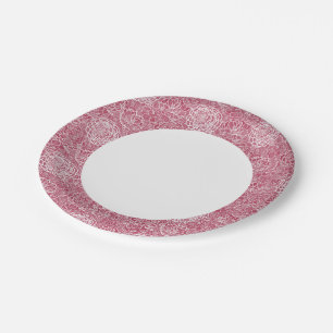 Blaue Blume Pappteller