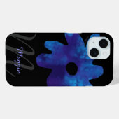 blaue Blume personalisiert Case-Mate iPhone Hülle (Rückseite (Horizontal))