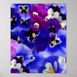 Blaue Blume Poster