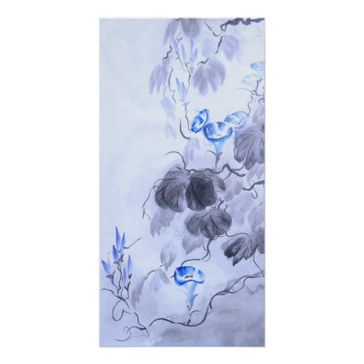 Blaue Blume Poster (Vorderseite)