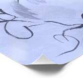 Blaue Blume Poster (Ecke)