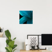 Blaue Blume Poster (Heimbüro)