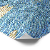 blaue Blume Poster (Ecke)