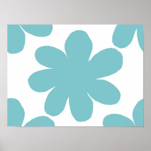 Blaue Blume Poster