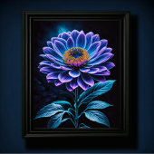Blaue Blume Poster
