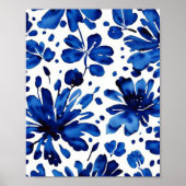 Blaue Blume Poster (Vorne)